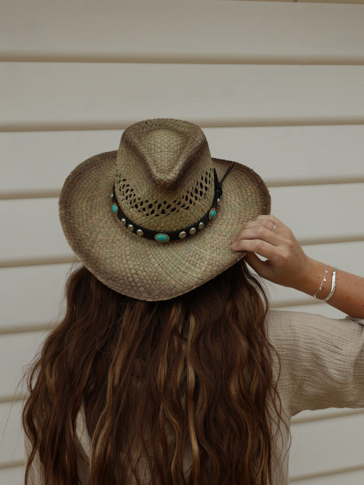 Western Luxe Cowboy Hat - Sea Grass - Texas - Natural