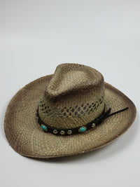 Western Luxe Cowboy Hat - Sea Grass - Texas - Natural