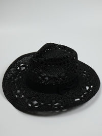Cut Out Cowboy Hat - Aruba - Black