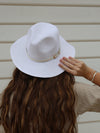 Fedora Sun Hat - Cannes - White