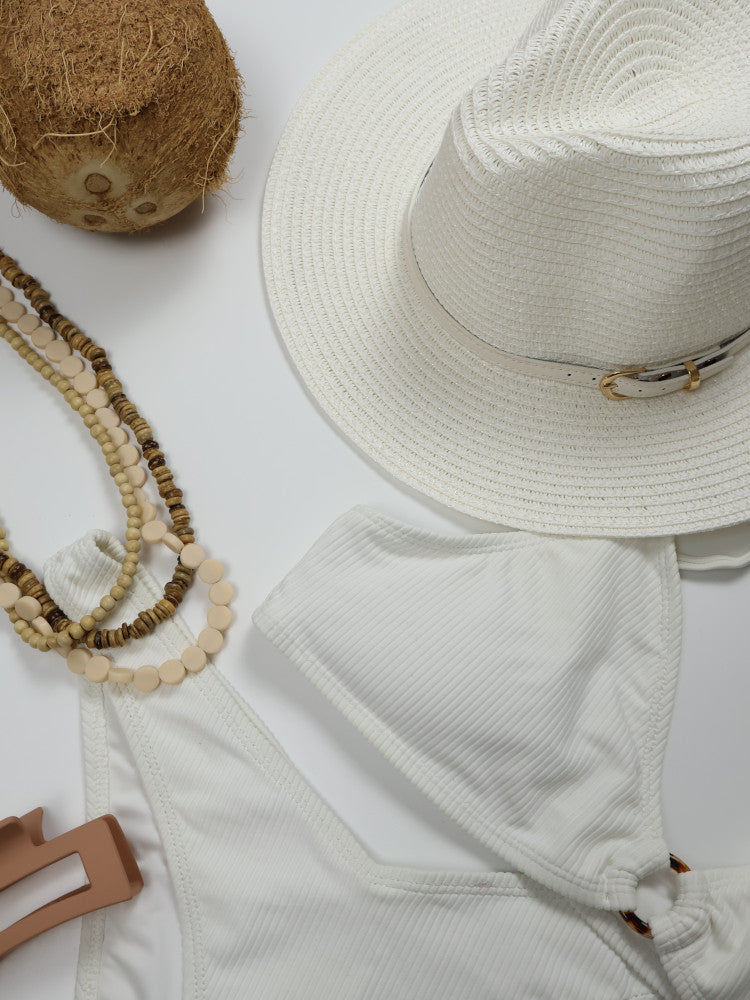 Fedora Sun Hat - Cannes - White