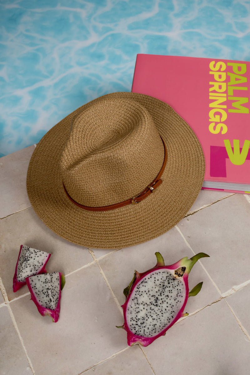 Fedora Sun Hat - Cannes - Natural