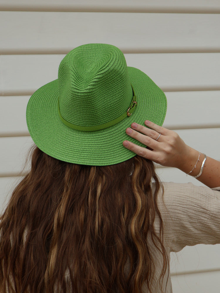 Fedora Sun Hat - Cannes - Apple Green