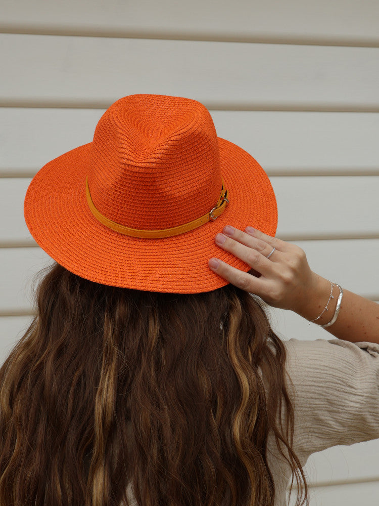 Fedora Sun Hat - Cannes - Orange