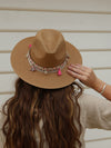 Fedora Shell + Tassel Sun Hat - Ibiza - Natural