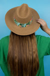 Fedora Sun Hat - Saint Tropez - Frangipanis + Tropical Leaves