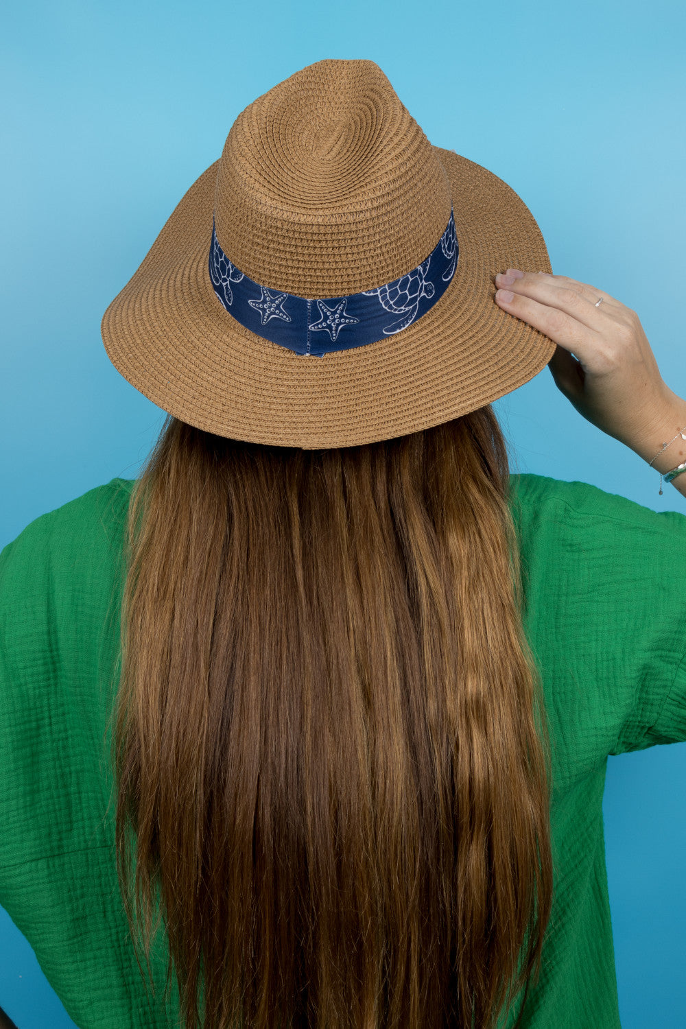 Fedora Sun Hat - Saint Tropez - Turtles + Starfish