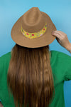 Fedora Sun Hat - Saint Tropez - Birds + Tropical Flowers