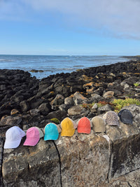 Vintage Washed Cap - 100% Cotton - Byron Bay - Ponytail Cap - Leopard