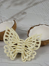 Claw Clip - Jumbo Double Butterfly - Ivory