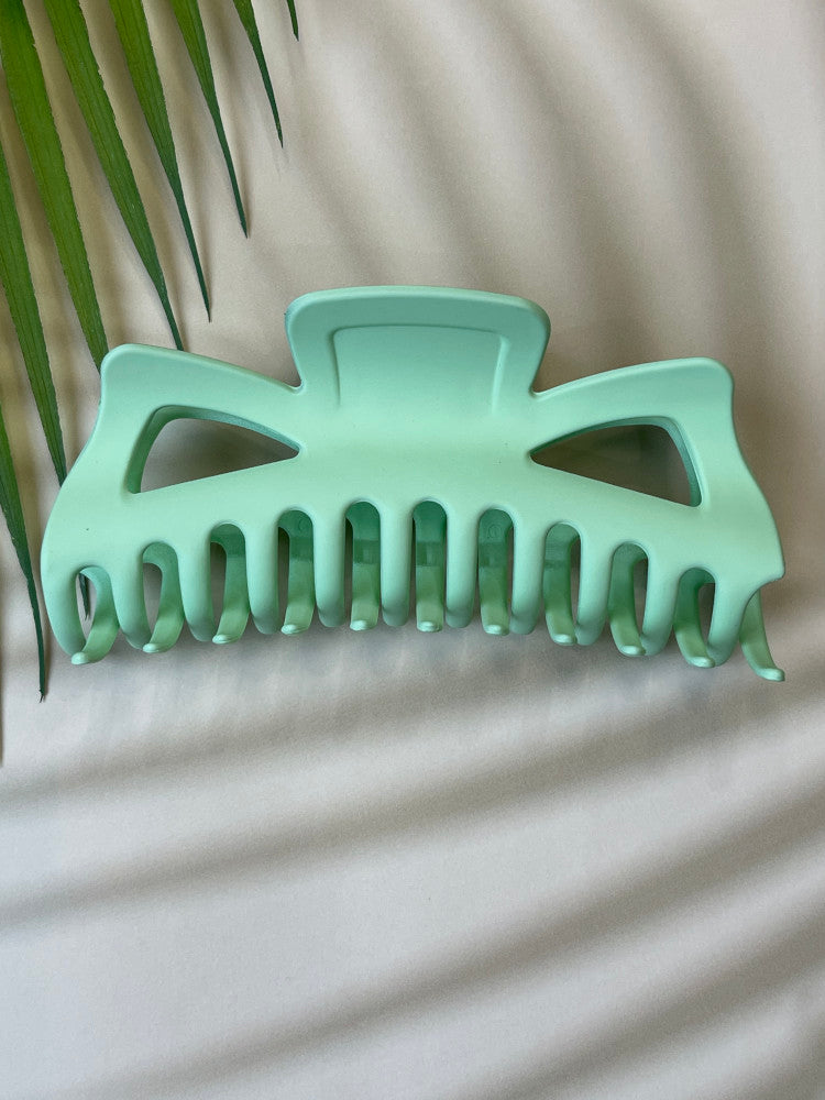 Claw Clip - Jumbo - Cut Out Bow - Pastel - Mint Green