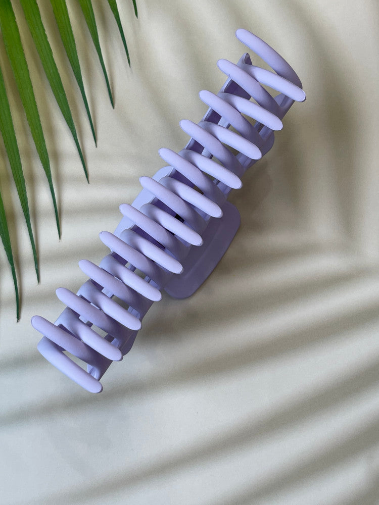 Claw Clip - Jumbo - Cut Out Bow - Pastel - Purple