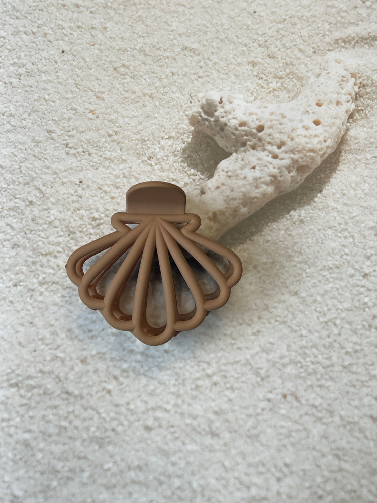 Claw Clip - Clam Shell - Coffee