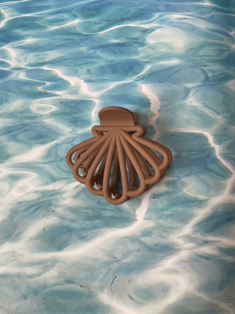 Claw Clip - Clam Shell - Coffee