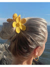 Claw Clip - Flower - Sunshine Yellow