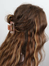 Claw Clip - Acetate Small Elongated Rectangle - Peach