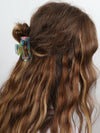 Claw Clip - Acetate Small Elongated Rectangle - Mermaid