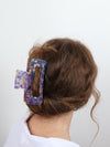 Claw Clip - Jumbo Elongated Rectangle - Berry