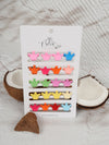Claw Clip - Set of 20 - Multi-Coloured - Mini Princess Crowns