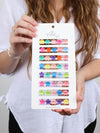 Claw Clip - Set of 40 - Bright Multi-Coloured - Mini Stars