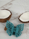 Claw Clip - Small Double Butterfly - Azure