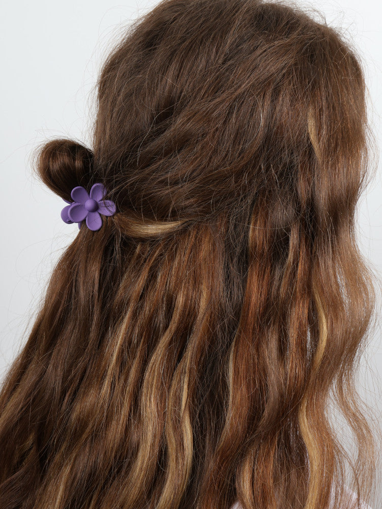 Claw Clip - Small Flower - Purple