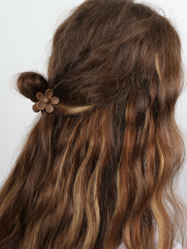 Claw Clip - Small Flower - Coffee
