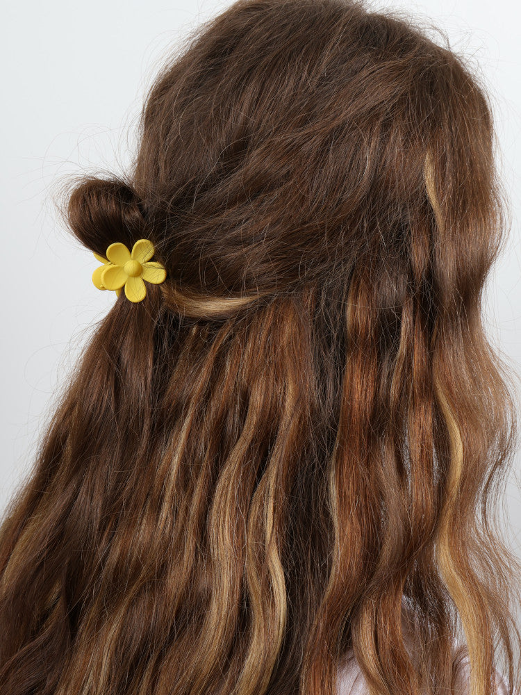 Claw Clip - Small Flower - Sunshine Yellow