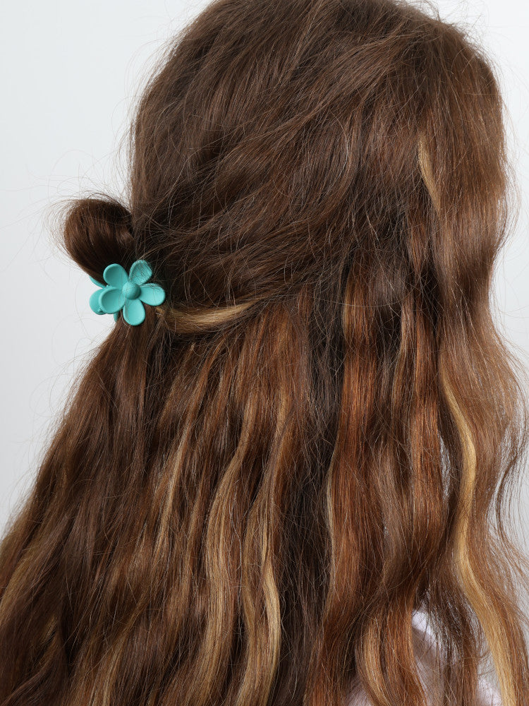 Claw Clip - Small Flower - Ocean