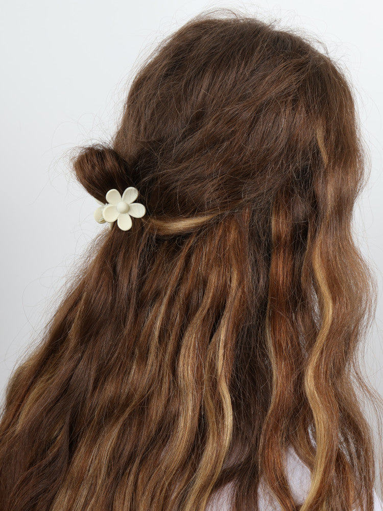 Claw Clip - Small Flower - Ivory