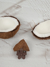 Claw Clip - Small Flower - Chocolate