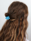 Claw Clip - Small Flower - Blue