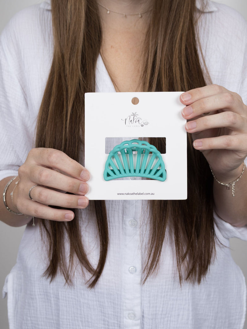 Claw Clip -- Shell - Cerulean