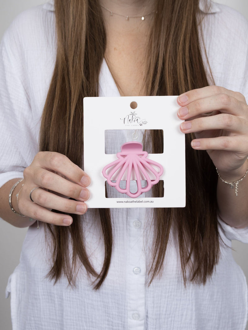 Claw Clip -- Clam Shell - Pink