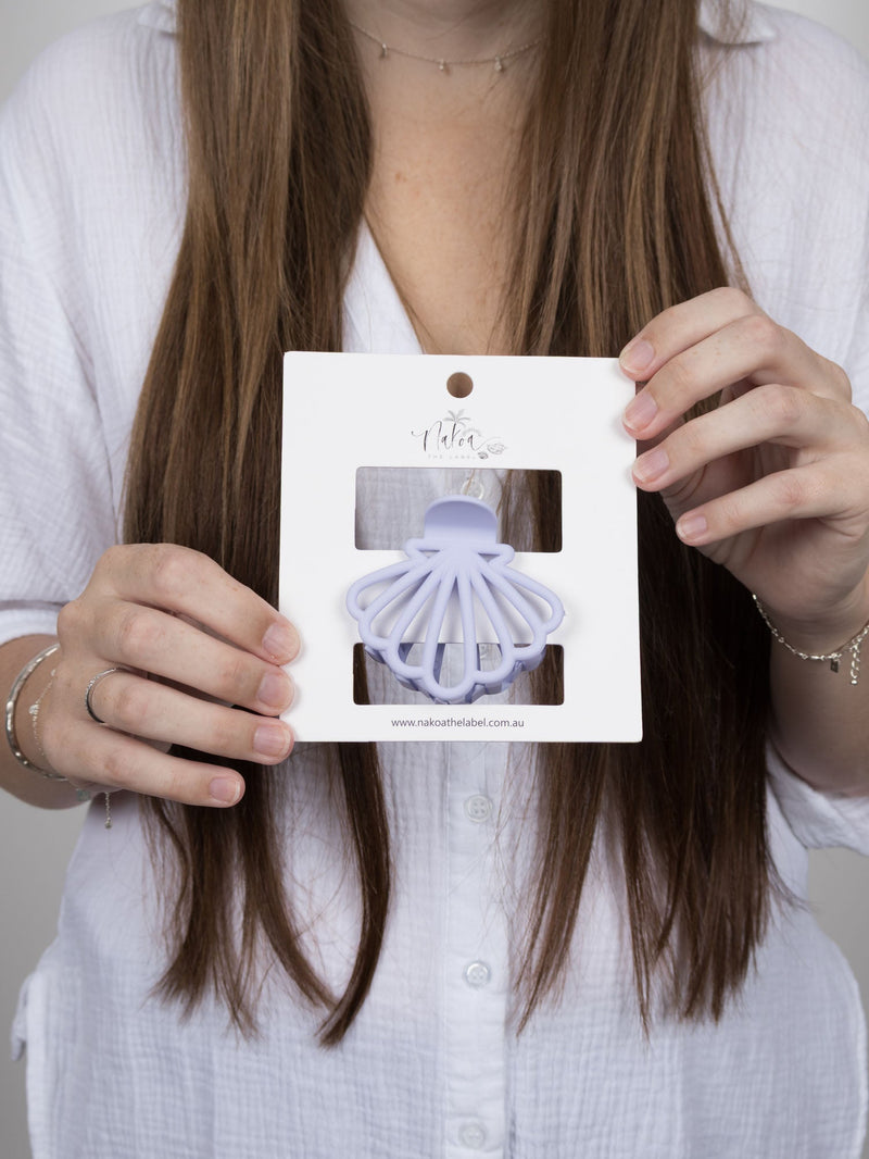 Claw Clip -- Clam Shell - Purple