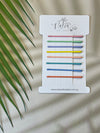 Hair Pins - Set of 8 - Rainbow - Pastel - Thin