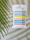 Hair Pins - Set of 8 - Rainbow - Pastel - Thick