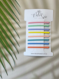 Hair Pins - Set of 8 - Rainbow - Pastel - Thick