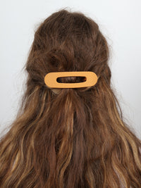Oval Hair Clip - Large - Tangello