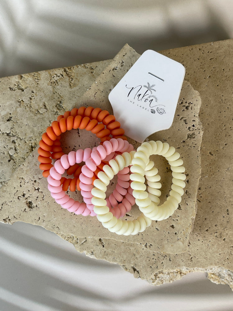 Hair Coils - 6 Pack - Sunrise