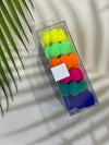 Fluffy Cloud Seamless Hair Ties - Box of 6 - Bright - Lollipop