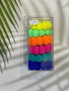 Fluffy Cloud Seamless Hair Ties - Box of 6 - Bright - Lollipop