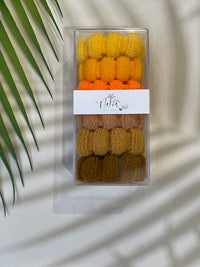 Fluffy Cloud Seamless Hair Ties - Box of 6 - Sunset