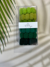 Fluffy Cloud Seamless Hair Ties - Box of 6 - Lagoon