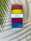 Super Stretchy Elastic Hair Ties - Box of 15 - Bright - Lollipop