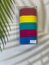 Super Stretchy Elastic Hair Ties - Box of 15 - Bright - Lollipop