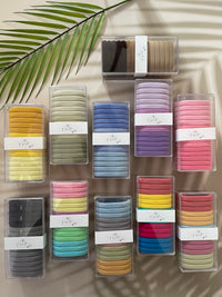 Super Stretchy Elastic Hair Ties - Box of 15 - Bright - Lollipop