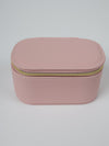 Vegan PU Leather Jewellery Box - Rectangle - Light Pink - Small