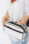 Vegan Neoprene Santa Cruz Crossbody Bag - White