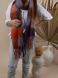 Fluffy Oversized Scarf - Alaska - Berries